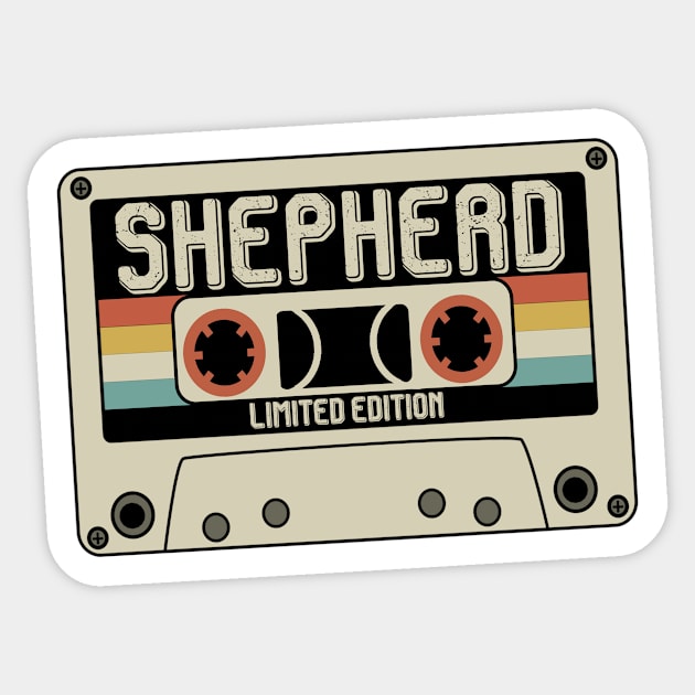 Shepherd - Limited Edition - Vintage Style Sticker by Debbie Art